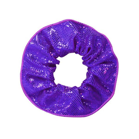  Energetiks Party purple Shattered Glass Scrunchie flat lay close up